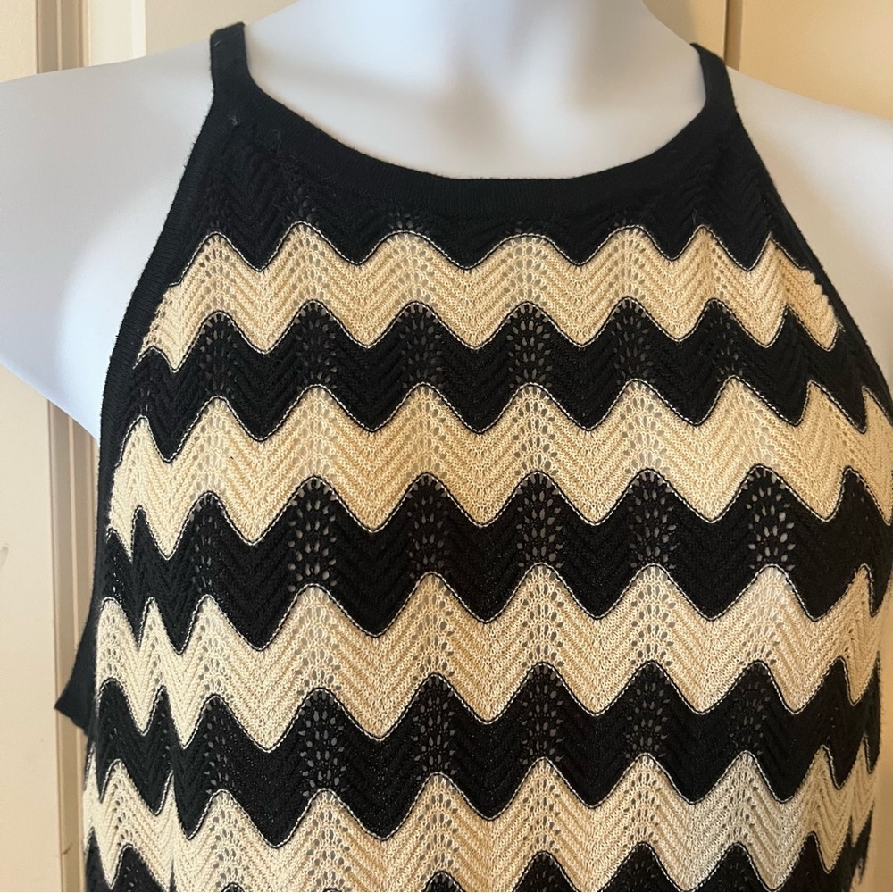 🌼 Haute Hippie Chevron Halter Dress – Festival Chic Vibes 🌼 - Picture 2 of 4